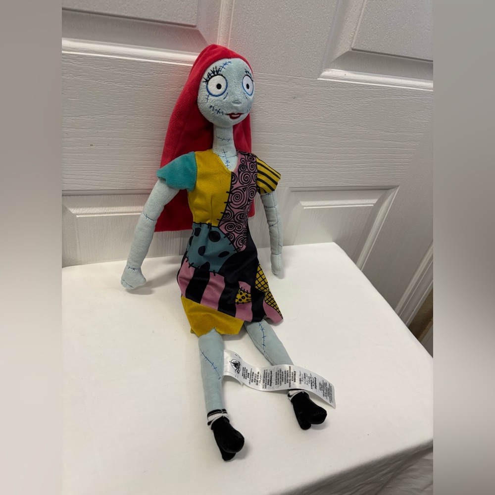 Disney Sally Nightmare Before Christmas Colorful Patchwork Plush Doll 21” Tall